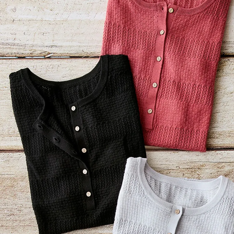 Amara Pointelle Sweater - Women's