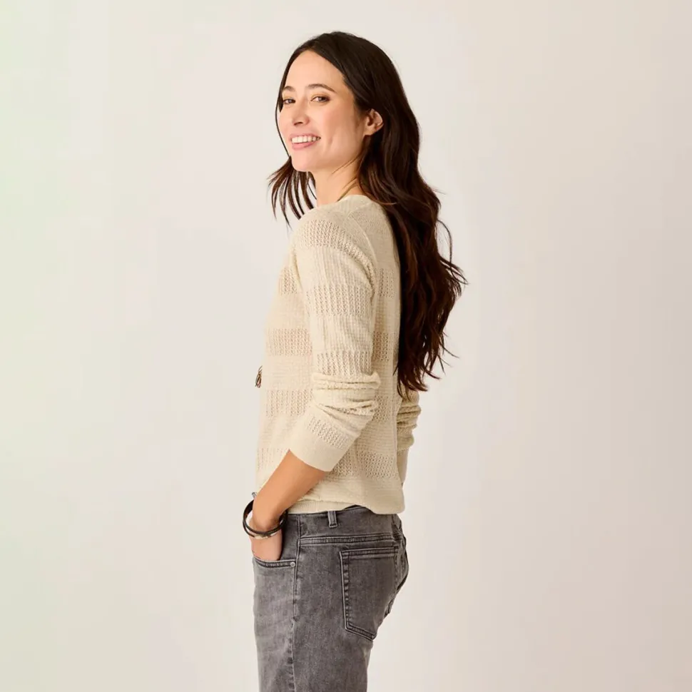 Amara Pointelle Sweater - Women's