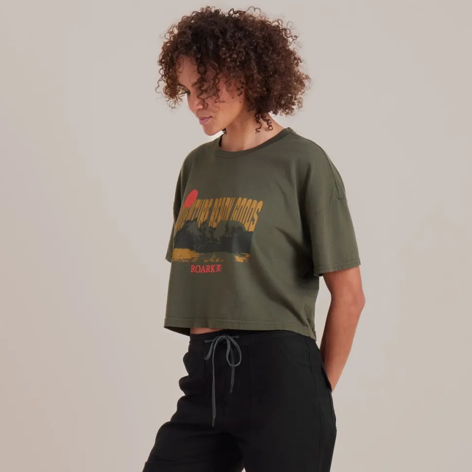 Arg Cropped Boxy T-Shirt - Women's