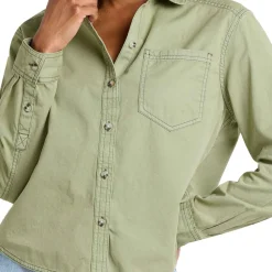 Arroyo Twill Boxy Long-Sleeve Shirt - Women's