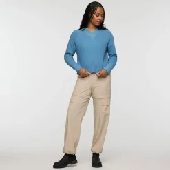 Atajo Long-Sleeve Waffle V-Neck Top - Women's