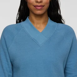 Atajo Long-Sleeve Waffle V-Neck Top - Women's