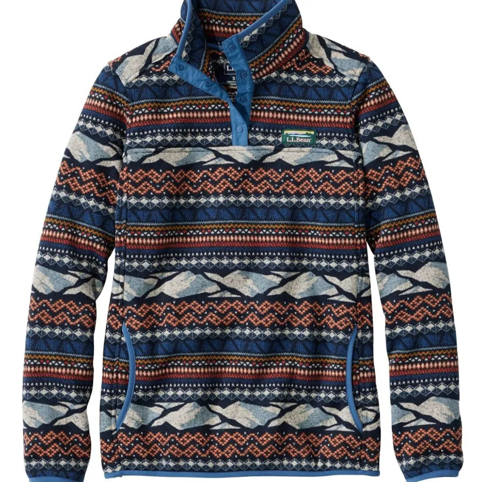 Bean's Sweater Fleece Print Pullover - Women's