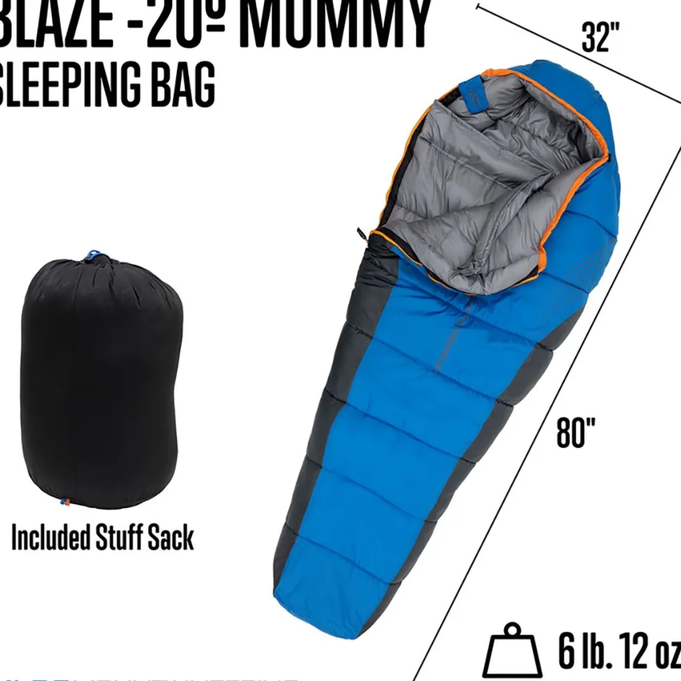 Blaze -20 Sleeping Bag: -20F Synthetic