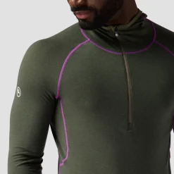 Cedars RWS Merino Lt-Wt Baselayer 1/2-Zip Scuba Top - Men's
