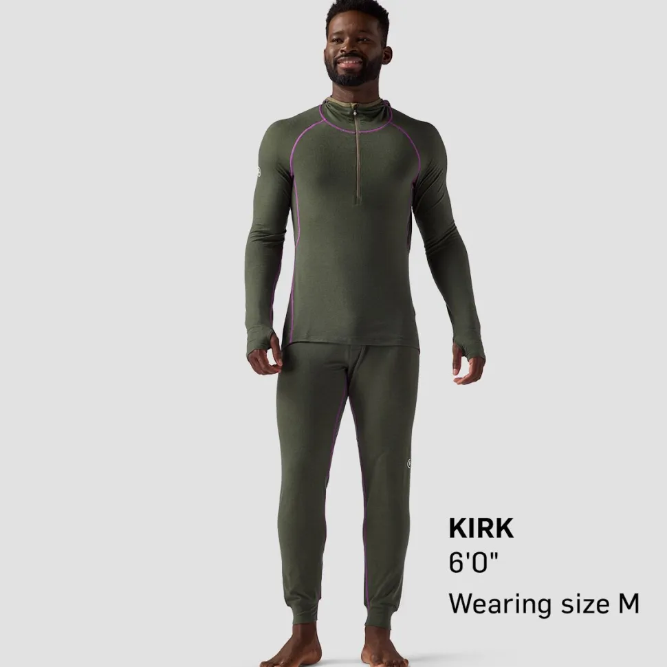 Cedars RWS Merino Lt-Wt Baselayer 1/2-Zip Scuba Top - Men's
