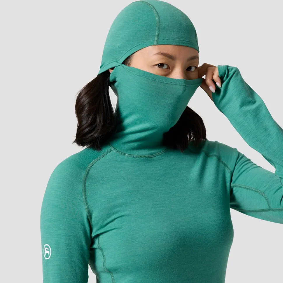 Cedars RWS Merino Lt-Wt Baselayer Balaclava Top - Women's