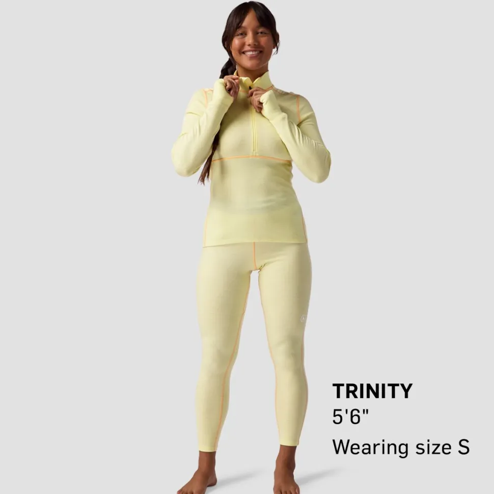 Cedars RWS Merino Mid-Wt Baselayer 1/4-Zip Top - Women's