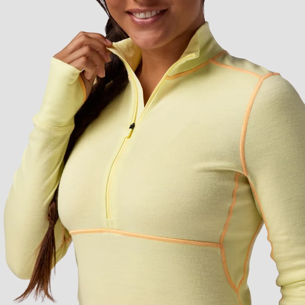 Cedars RWS Merino Mid-Wt Baselayer 1/4-Zip Top - Women's