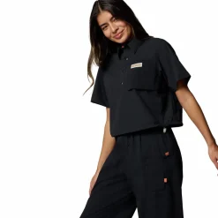 Cove Beach Woven Cropped Shirt - Women's