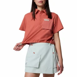 Cove Beach Woven Cropped Shirt - Women's