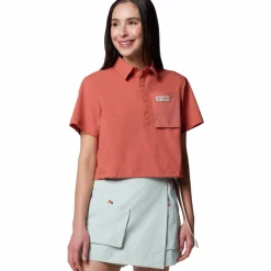 Cove Beach Woven Cropped Shirt - Women's