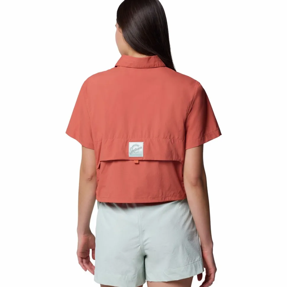 Cove Beach Woven Cropped Shirt - Women's