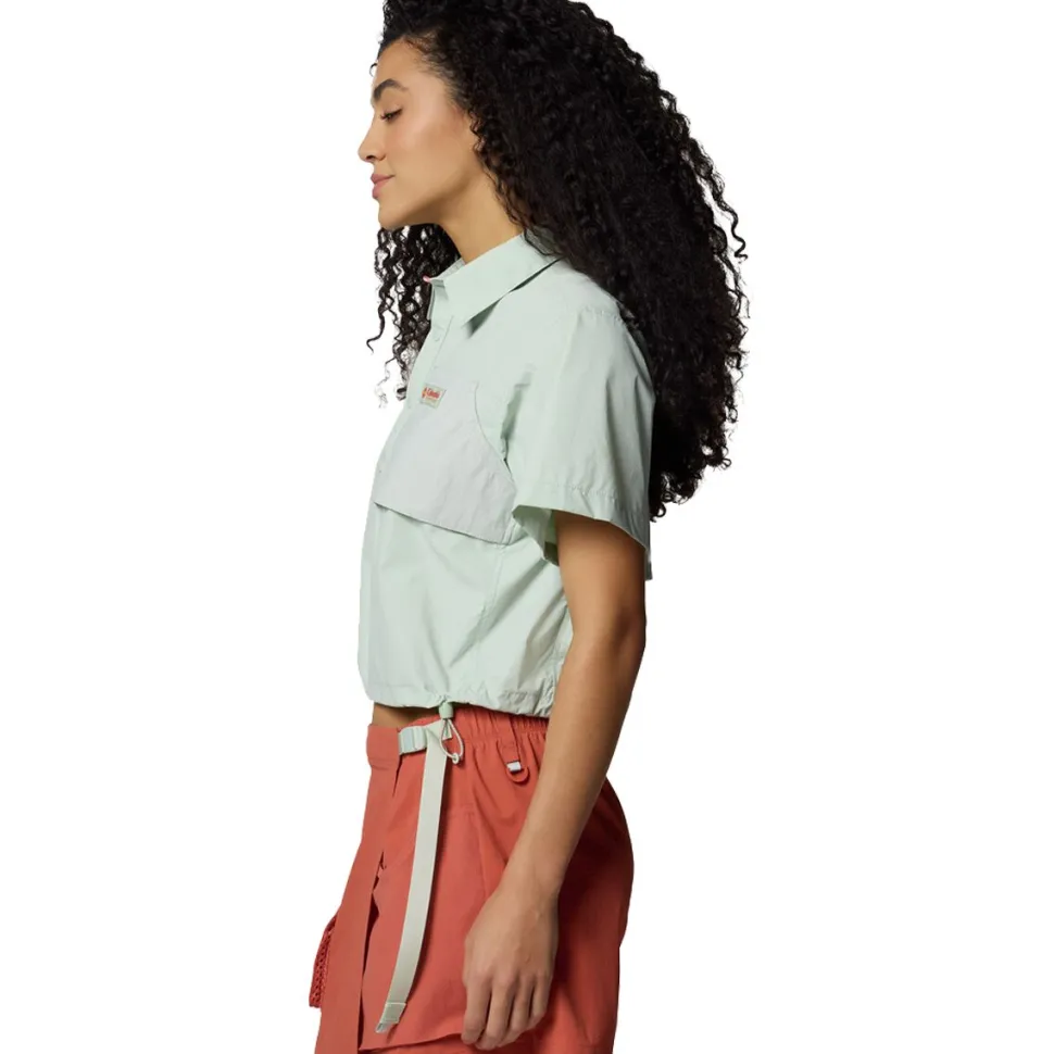 Cove Beach Woven Cropped Shirt - Women's