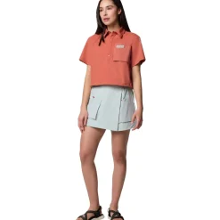 Cove Beach Woven Cropped Shirt - Women's