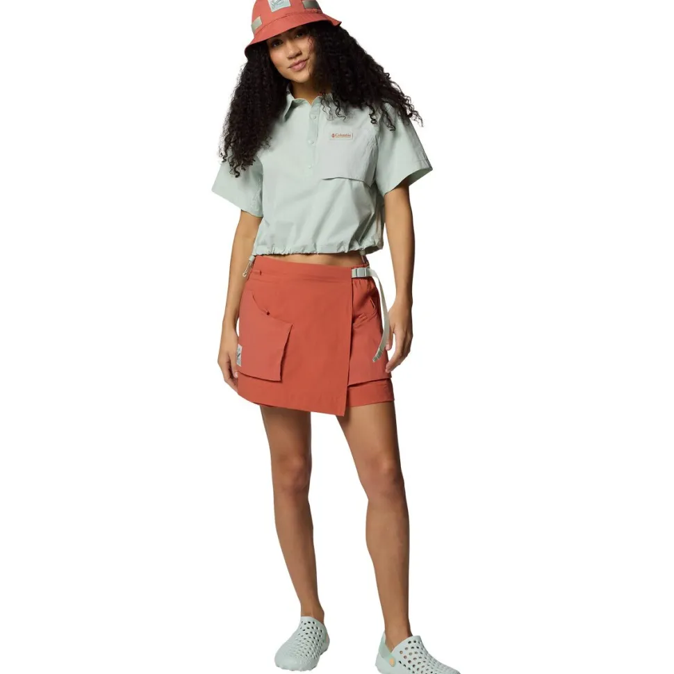 Cove Beach Woven Cropped Shirt - Women's