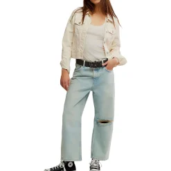 Deep Trance Dropped BF Jean - Women's