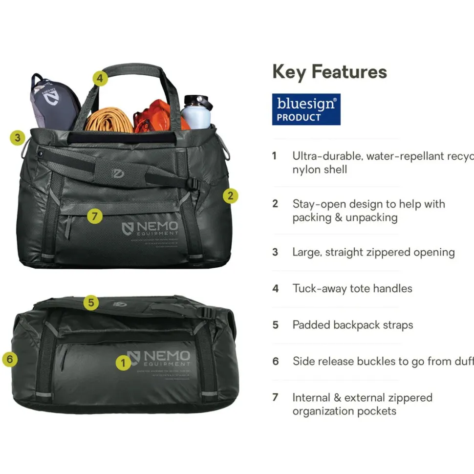 Double Haul Convertible 55L Duffel Bag