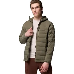 Drift Peak Stretch Down Hooded Jacket - Men's