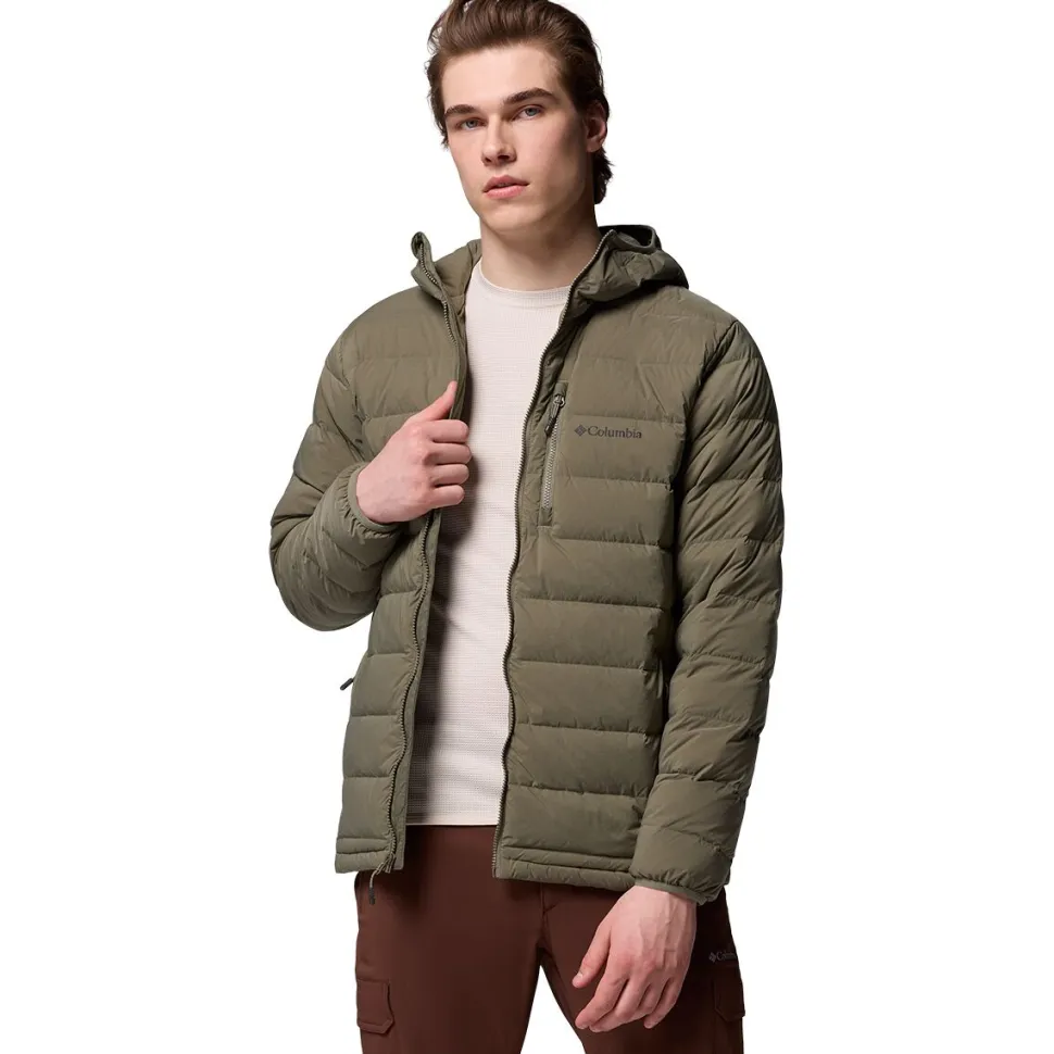 Drift Peak Stretch Down Hooded Jacket - Men's