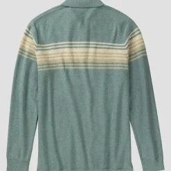 Ellias Chest Stripe Sweater Polo - Men's
