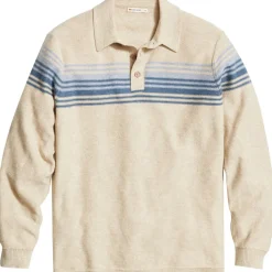 Ellias Chest Stripe Sweater Polo - Men's