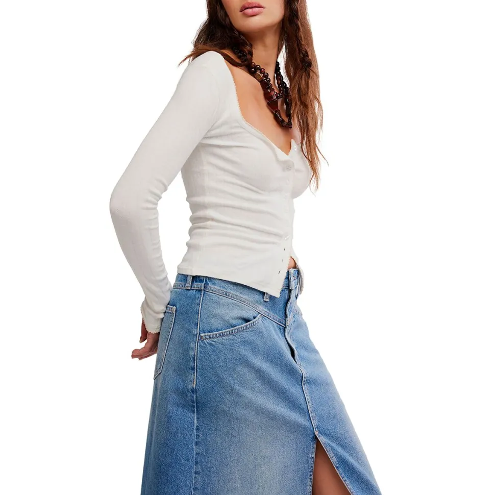 End Game Pointelle Long-Sleeve Top - Women's