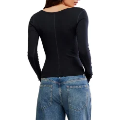 End Game Pointelle Long-Sleeve Top - Women's