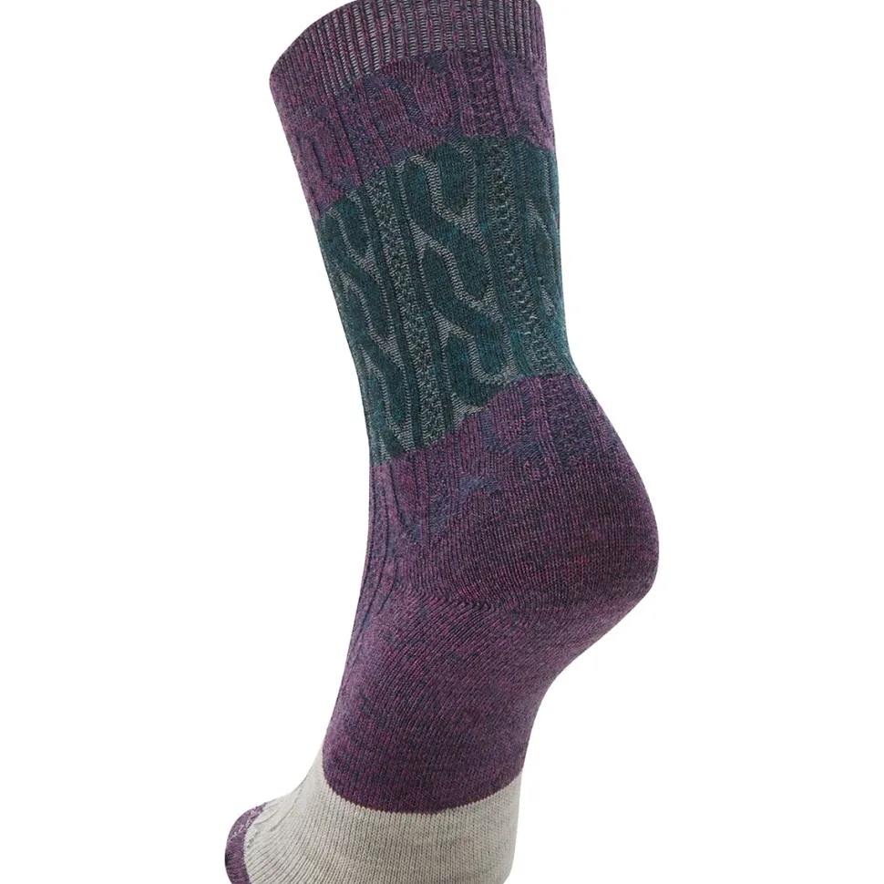 Everyday Color Block Cable Crew Sock - Women's