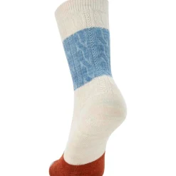 Everyday Color Block Cable Crew Sock - Women's