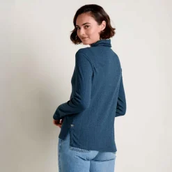Foothill Pointelle Long-Sleeve T-Neck Shirt - Women's