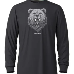 Geometric Bear Long-Sleeve Graphic T-Shirt - Men's