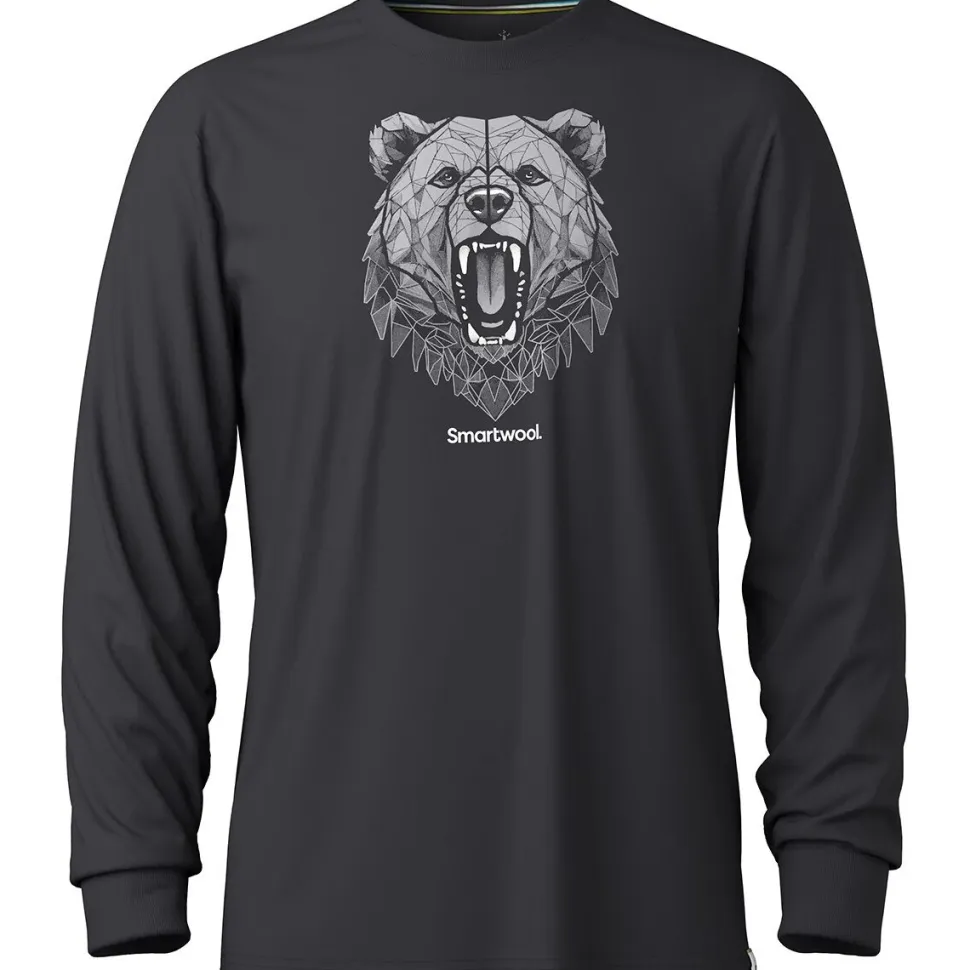 Geometric Bear Long-Sleeve Graphic T-Shirt - Men's