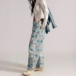 Good Luck Printed Barrel Pant - Women's