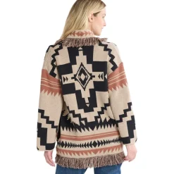 Graphic Fringe Cardigan - Women's