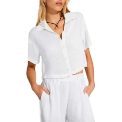 Hana Cropped Shirt - Women's