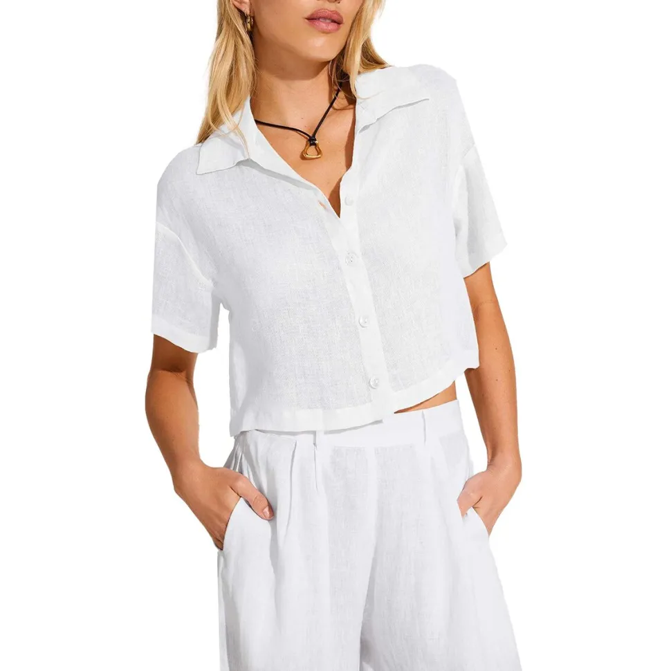 Hana Cropped Shirt - Women's