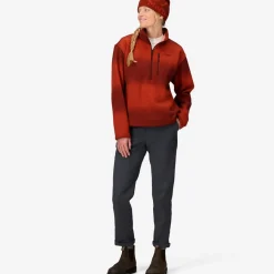 Heavyweight Drop Line Printed 1/2-Zip - Women's