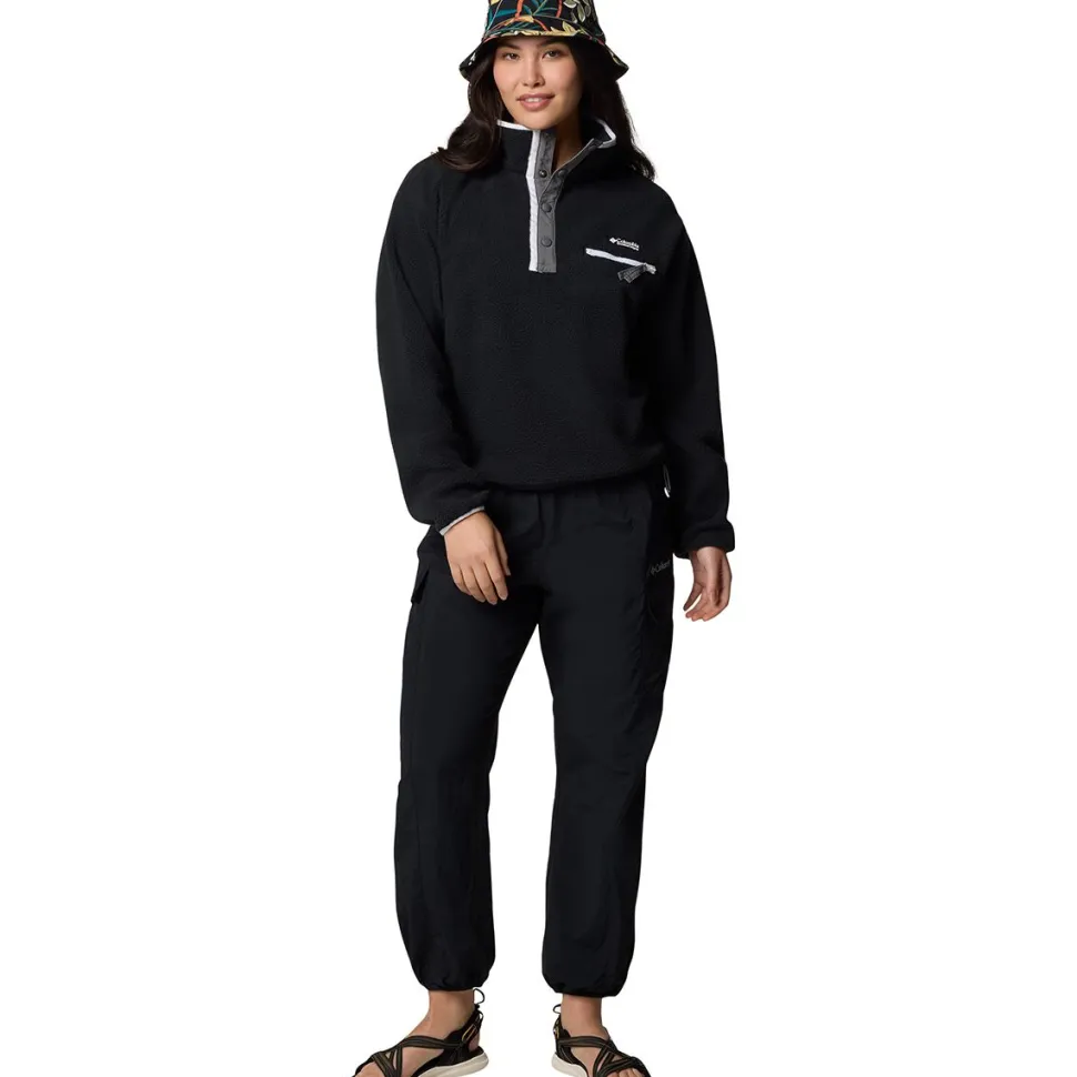 Helvetia II Cropped 1/2-Snap Fleece Pullover - Women's