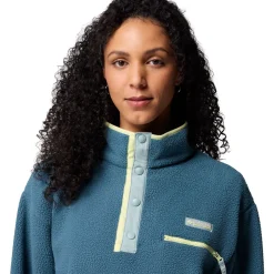 Helvetia II Cropped 1/2-Snap Fleece Pullover - Women's