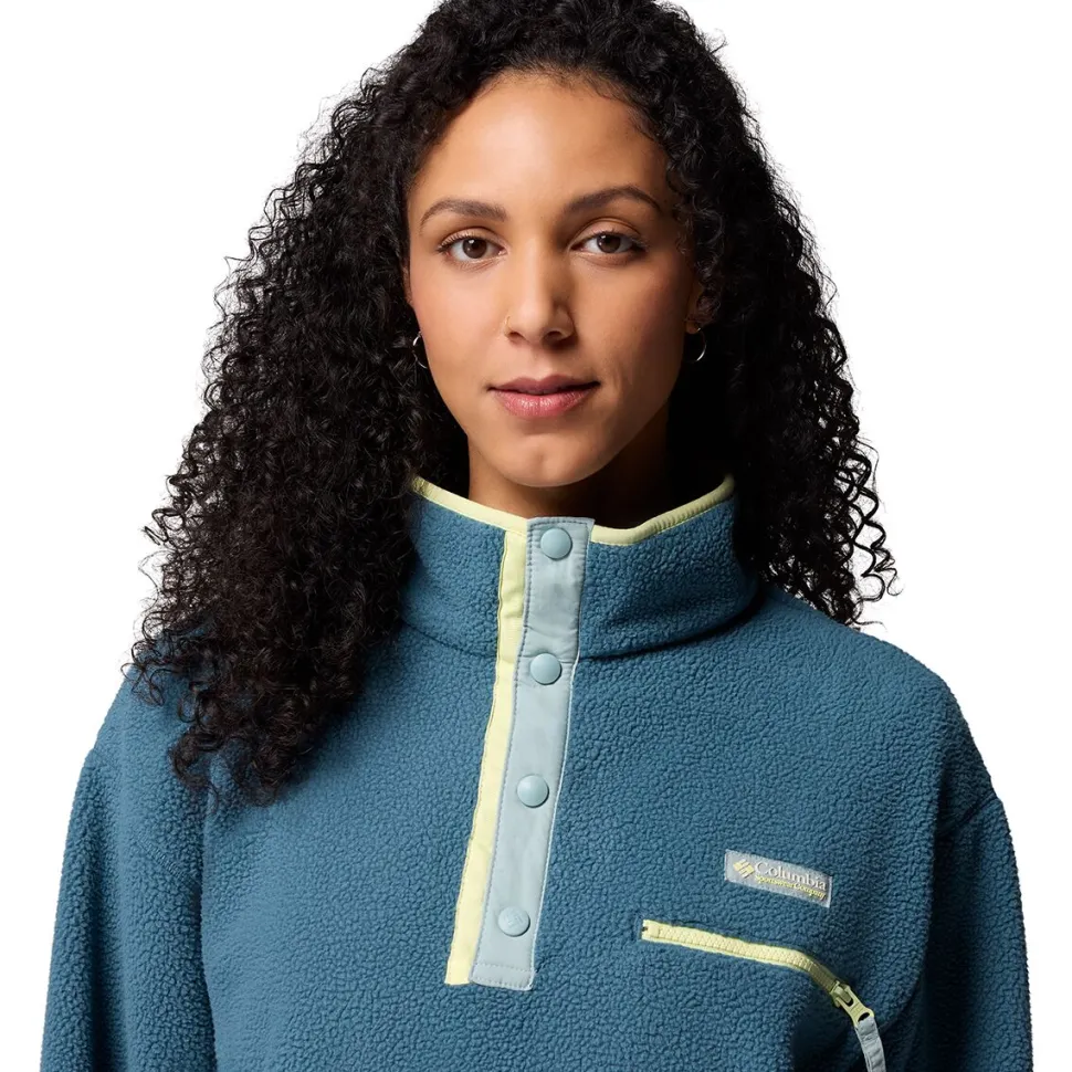 Helvetia II Cropped 1/2-Snap Fleece Pullover - Women's
