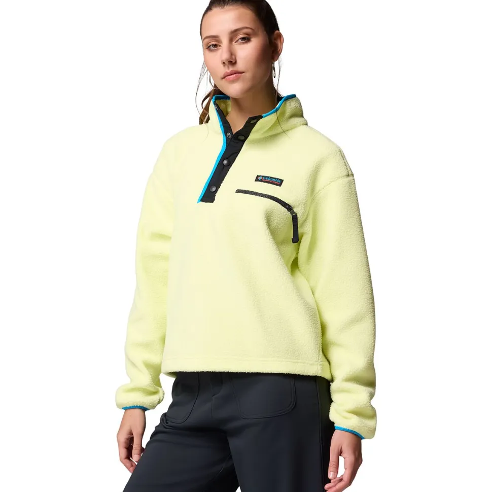 Helvetia II Cropped 1/2-Snap Fleece Pullover - Women's