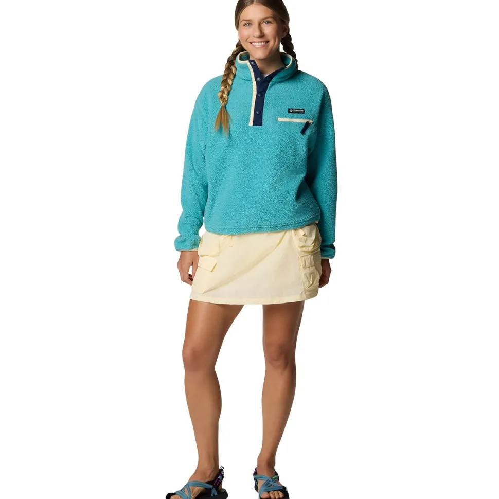 Helvetia II Cropped 1/2-Snap Fleece Pullover - Women's