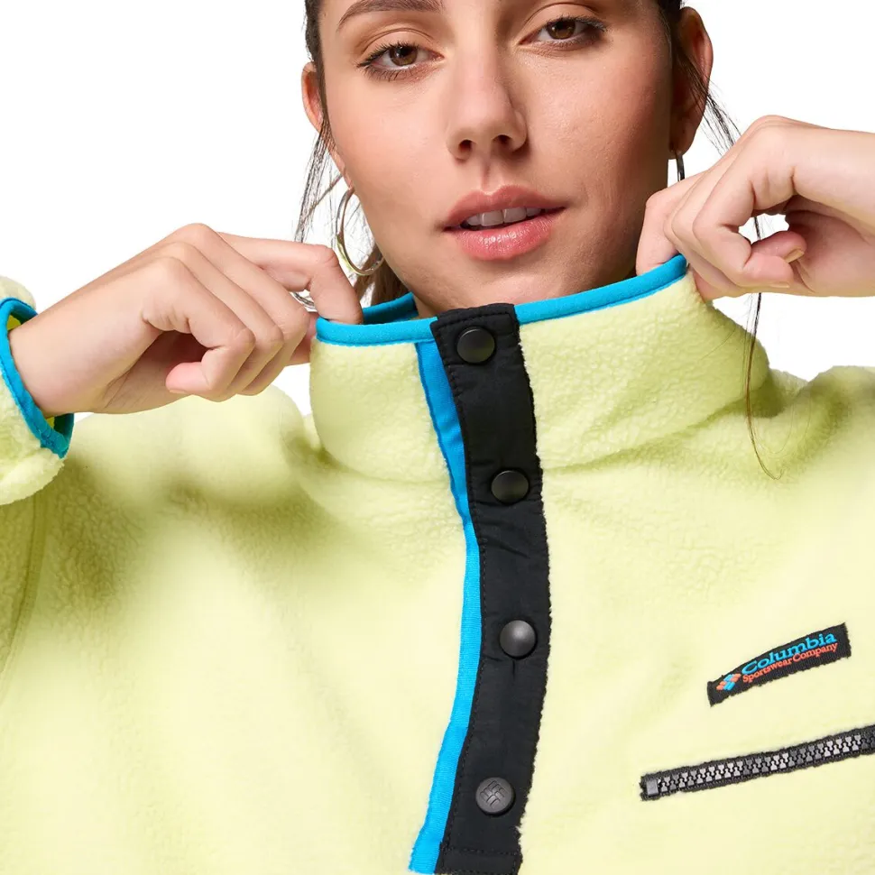 Helvetia II Cropped 1/2-Snap Fleece Pullover - Women's