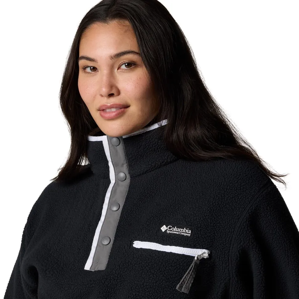 Helvetia II Cropped 1/2-Snap Fleece Pullover - Women's
