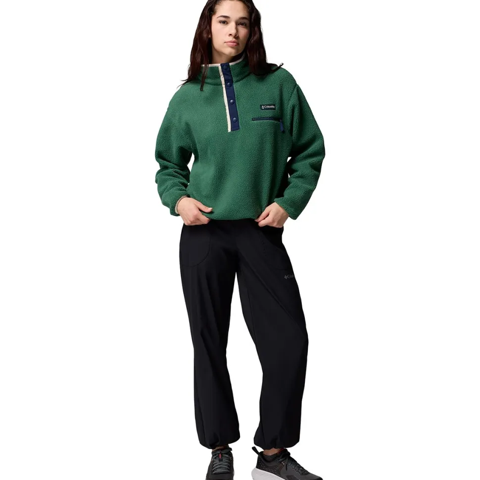 Helvetia II Cropped 1/2-Snap Fleece Pullover - Women's