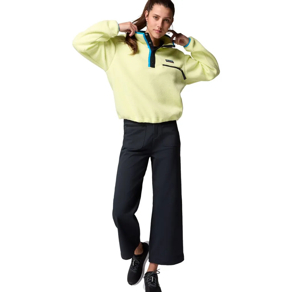 Helvetia II Cropped 1/2-Snap Fleece Pullover - Women's