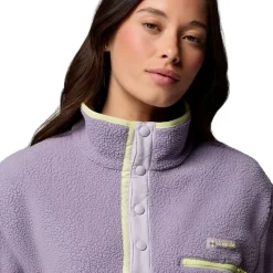 Helvetia II Cropped 1/2-Snap Fleece Pullover - Women's