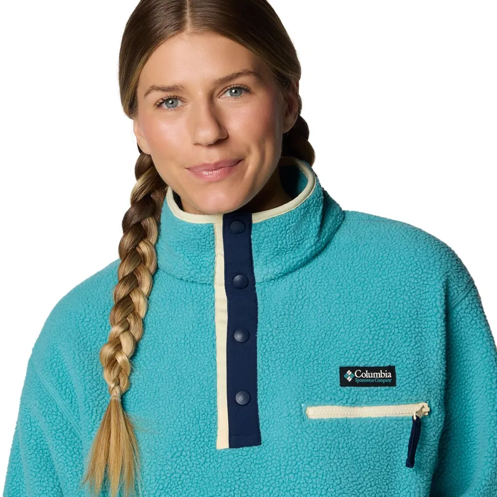 Helvetia II Cropped 1/2-Snap Fleece Pullover - Women's