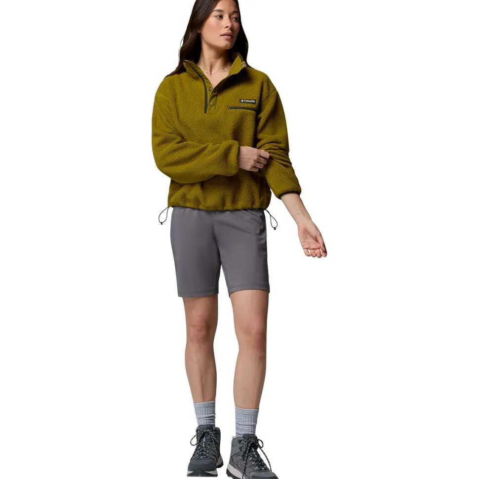 Helvetia II Cropped 1/2-Snap Fleece Pullover - Women's